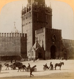 Spaski Voroto, Porta Sacra del Cremlino, Mosca, Russia, 1898 da Underwood and Underwood