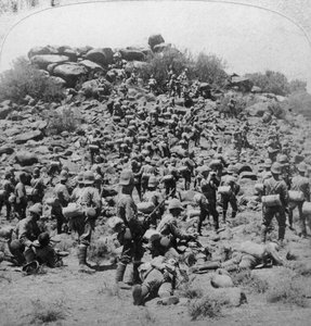 Assalto al kopje boero da parte dei Suffolks a Colesberg, Sudafrica, Guerra boera