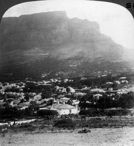 Table Mountain, Città del Capo, Sudafrica da Underwood and Underwood