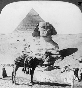 La Grande Sfinge di Giza, Egitto da Underwood and Underwood