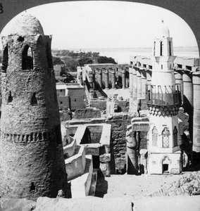 Il Tempio di Luxor, Egitto, 1905 da Underwood and Underwood