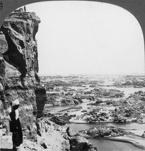 La seconda cataratta del Nilo vista da sud-ovest, Egitto, 1905