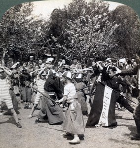 Lo spirito bellicoso della gioventù giapponese, Tokyo, Giappone, 1896