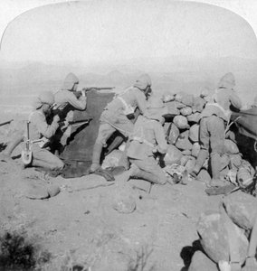 Truppe che difendono New Zealand Hill, Slingersfontein, Sudafrica, 25 gennaio 1900