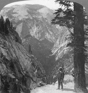 Valle di Yosemite, California, USA da Underwood and Underwood