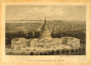 Vista sulla città di Washington da Unidentified