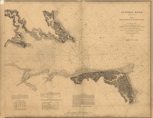 Fiume Potomac (in quattro fogli) da United States Coast Survey
