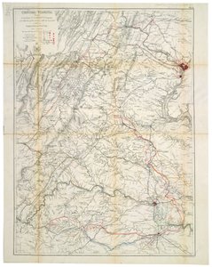 Virginia centrale: mostra la campagna del tenente generale U.S. Grant e le marce degli eserciti sotto il suo comando nel 1864-5 da United States. War Dept. Engineer Bureau Bowen and Co.