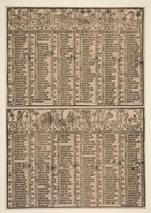 Calendario di Johann von Gemund da Unknown
