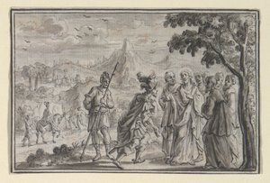 Il centurione che implora Cristo (?) (Luca 7, Mt 8), una delle quattro scene della Vita di Cristo