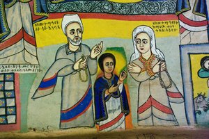 Chiesa di Debre Sina Maryam, Gorgora, Lago Tana, Etiopia, Africa da Unknown