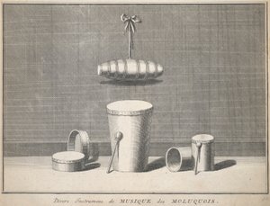 Diversi Strumenti Musicali dei Moluccani
