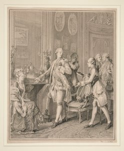 Scena in salotto (Preparazione per una cerimonia)