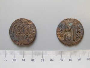 Follis (40 Nummi) di Michele II; Teofilo I da Unknown