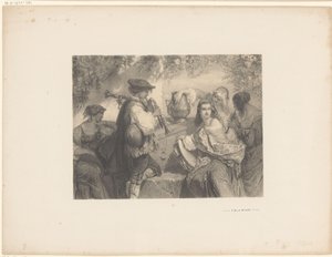 Musicisti italiani vicino a una bara da Unknown