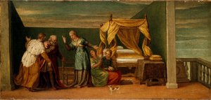 Giuditta riceve gli anziani di Betulia, XVI secolo
