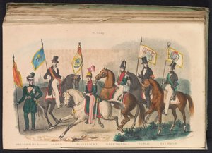 Costumi e stendardi delle guardie d