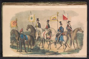 Costumi e stendardi delle guardie d