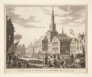Attacco fallito degli Anabattisti ad Amsterdam da Unknown