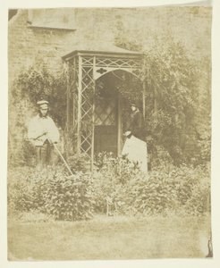 La signora Craik nel giardino esterno da Unknown