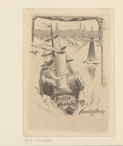 Auguri di Capodanno per il 1911 dalla famiglia Stacke da Unknown