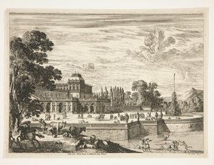 Palazzo e giardini da Unknown