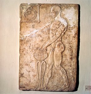 Rilievo votivo romano di atleta del periodo repubblicano, Roma, II secolo a.C. da Unknown