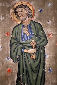 Chiesa protestante di Saint-Pierre-le-Jeune, San Pietro, Affresco, Strasburgo, Francia da Unknown