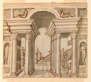 Scenografia: Prospettiva Architettonica da Unknown
