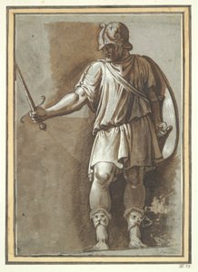 Guerriero in piedi, da Polidoro