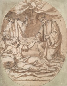 Due cardinali che curano due pazienti