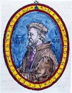 (Cardanus Hieronymus) Girolamo Cardano, medico, matematico, filosofo e astrologo italiano (Pavia) da Unknown artist