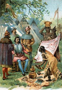 1518 - 1519: Fernand Cortez partì per la conquista del Messico e riceve i doni dell