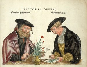 2 artisti che illustrarono il libro, Albert Meyer e Veit Rudolph Speckle, 
