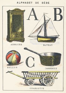 A B C: armadio, barca, pallone, pentola, carro da Unknown artist