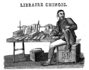 Un libraio cinese nel XIX secolo