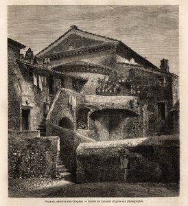 Una cloaca dietro la cappella di San Crispino