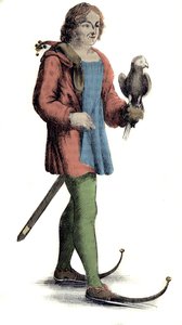 Un uomo di mezza età che indossa scarpe al puledro da Unknown artist