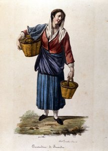 Un contadino della città di Scordia in Sicilia Incisione del 19° secolo da Unknown artist