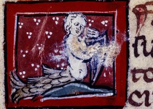 Una sirena - bestiario del XIV secolo. Milano, Biblioteca Trivulziana da Unknown artist