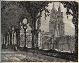Abbazia Saint-Jean-des-Vignes - Soissons - incisione in 