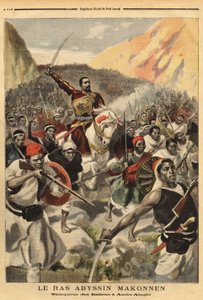 Ras abissino Ras Makonnen (Mekonnen Welde Mikael) (Abba Qagnew) (1852-1906), signore della guerra e braccio destro dell