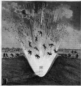 Esplosione accidentale di una mina da guerra, Arras (Pas de Calais, 62), 6 ottobre da Unknown artist