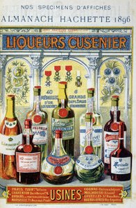 Manifesto pubblicitario per i liquori Cusenier da Unknown artist