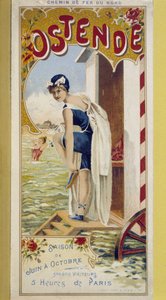 Manifesto pubblicitario per Ostenda, fine XIX secolo da Unknown artist