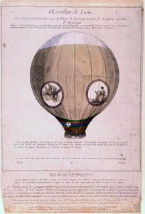 Aerostato di Lione costruito da un modello dei fratelli Montgolfiere (Joseph ed Etienne)