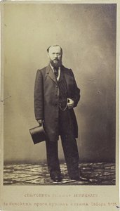 Ritratto del drammaturgo Alexander N. Ostrovsky (1823-1886) da Unknown artist