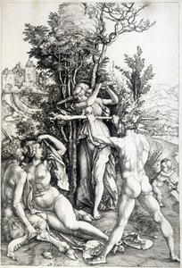Figura allegorica della gelosia - incisione XVI secolo da Unknown artist