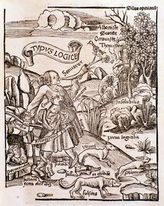 Allegoria della logica da Margarita philosophica di Gregor Reisch (1508) da Unknown artist