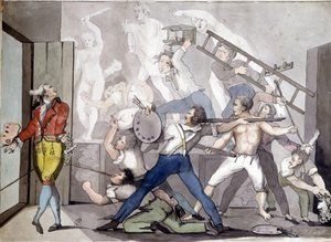 Allegoria del pittore. Incisione del XIX secolo da Unknown artist